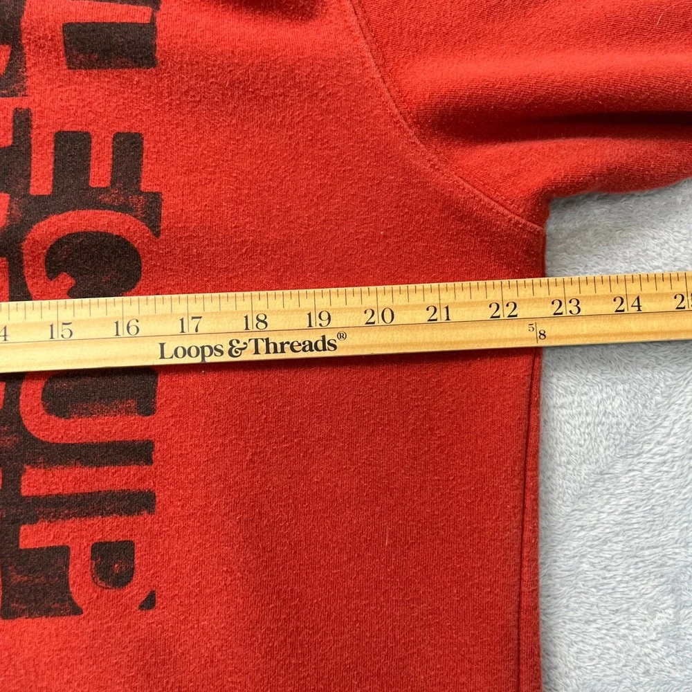 The North Face Red Pullover Hoodie‎ Mens M Fine Alpine Graphic Logo Sweatshirt